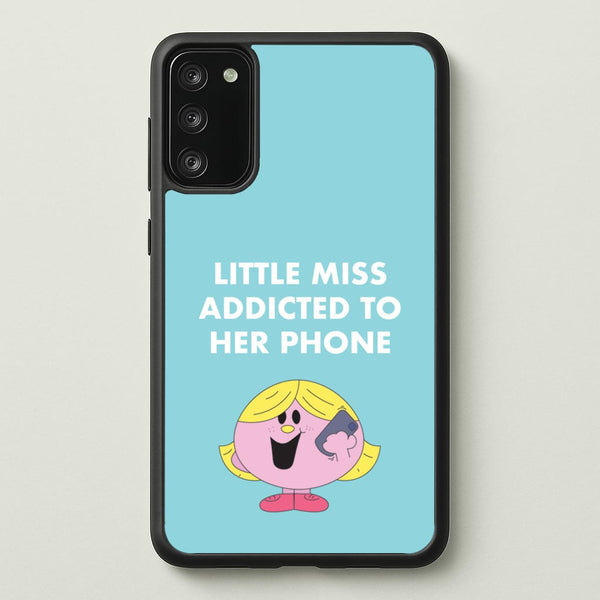Little Miss Addicted To Her Phone - Aesthetic Quote - Aesthetic Quote Phone Case for Galaxy S20FE