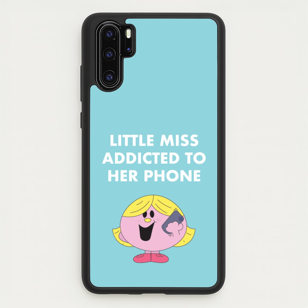Little Miss Addicted To Her Phone - Aesthetic Quote - Aesthetic Quote Phone Case for Huawei P30 Pro