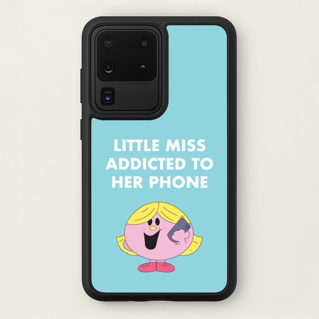 Little Miss Addicted To Her Phone - Aesthetic Quote - Aesthetic Quote Phone Case for Galaxy S20 Ultra