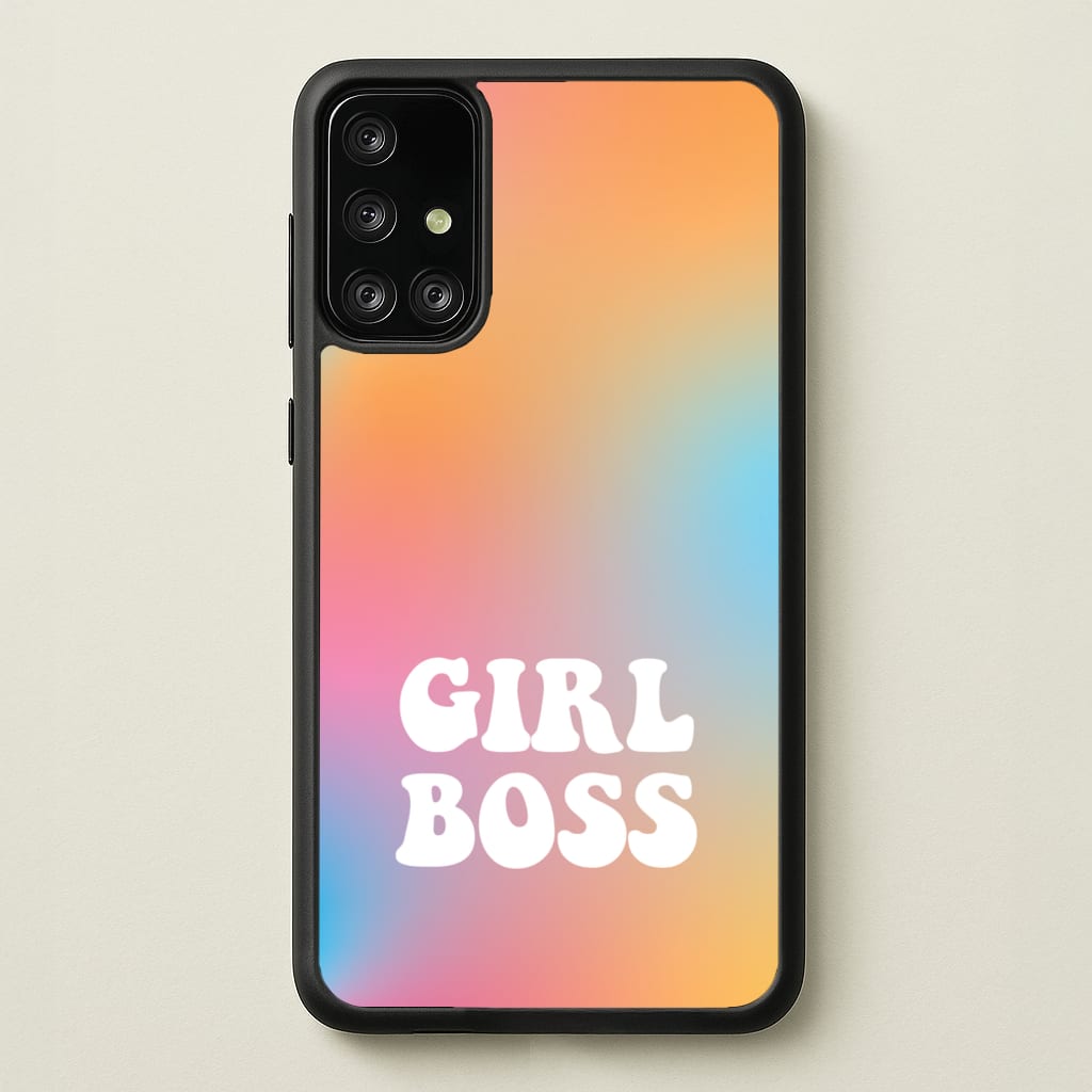 Girl Boss - Aesthetic Quote - Aesthetic Quote Phone Case for Galaxy A71