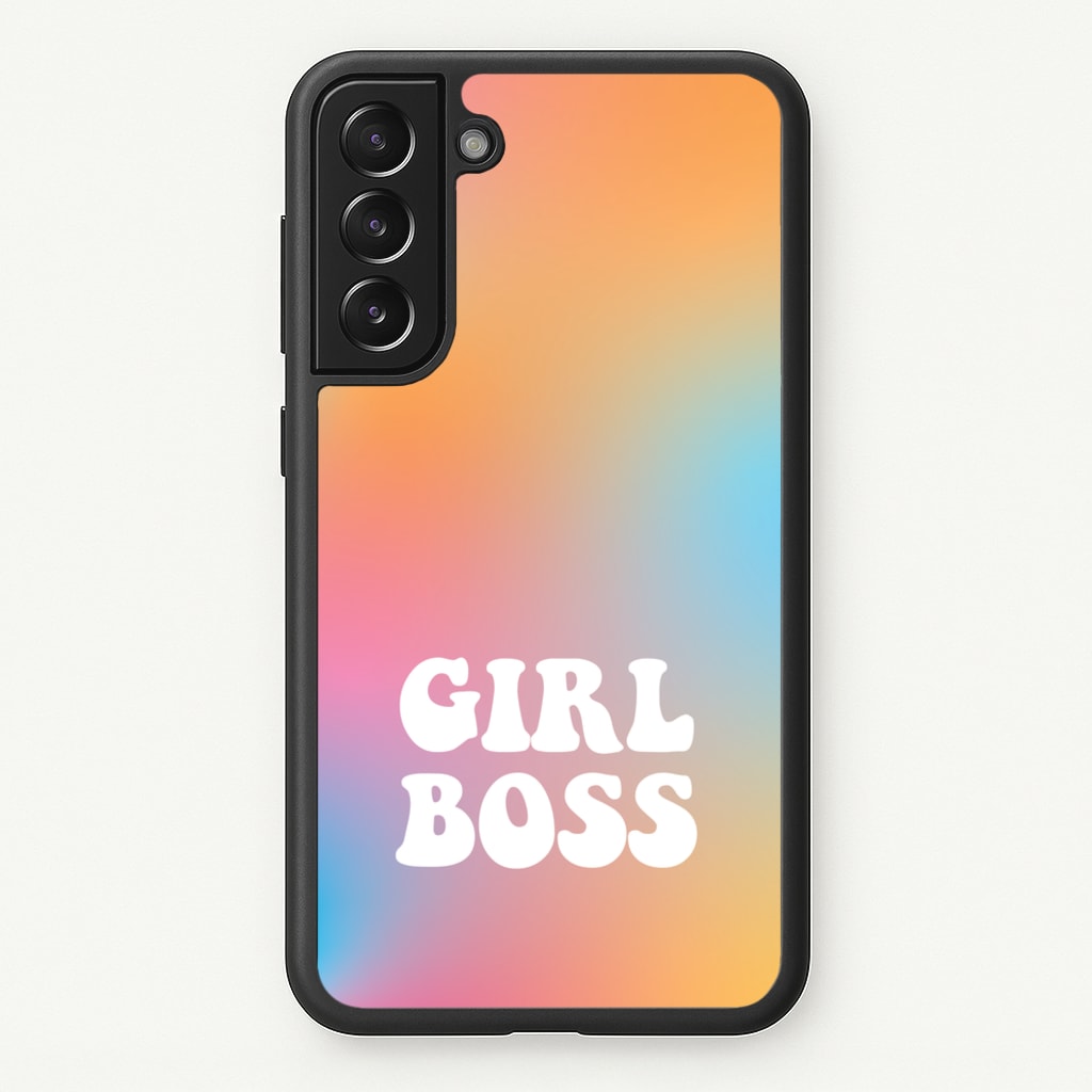 Girl Boss - Aesthetic Quote - Aesthetic Quote Phone Case for Galaxy S21