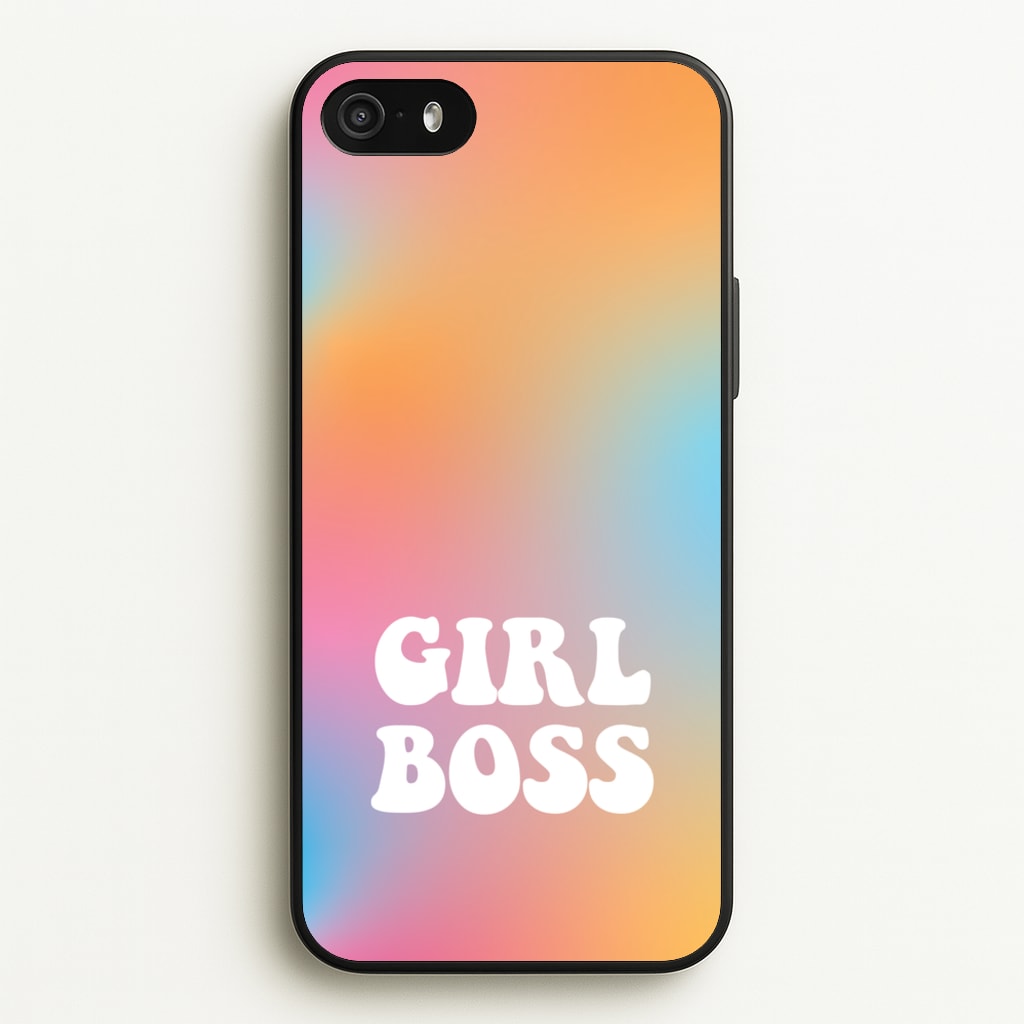 Girl Boss - Aesthetic Quote - Aesthetic Quote Phone Case for iPhone 5 / 5s / SE 2016