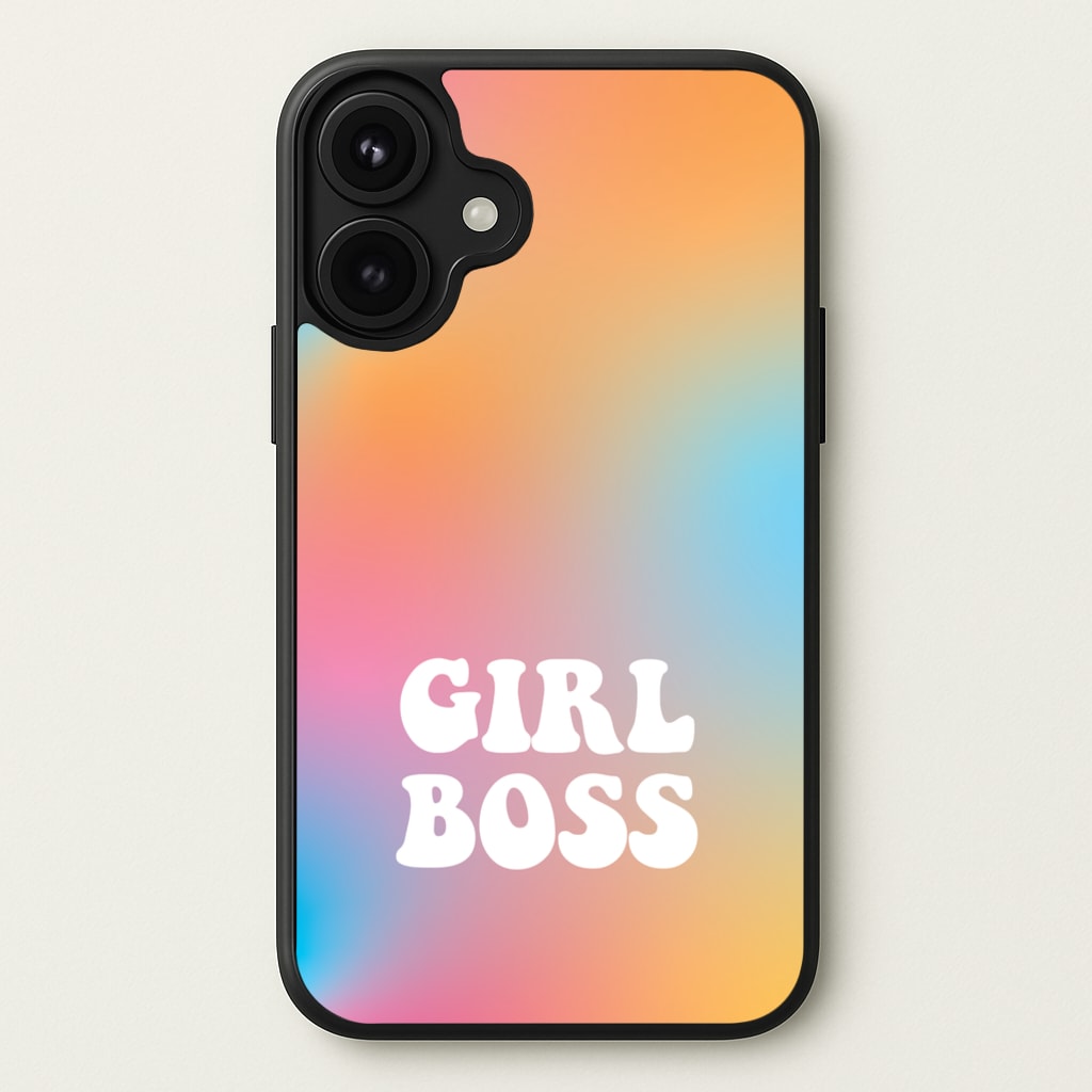 Girl Boss - Aesthetic Quote Phone Case for iPhone 17