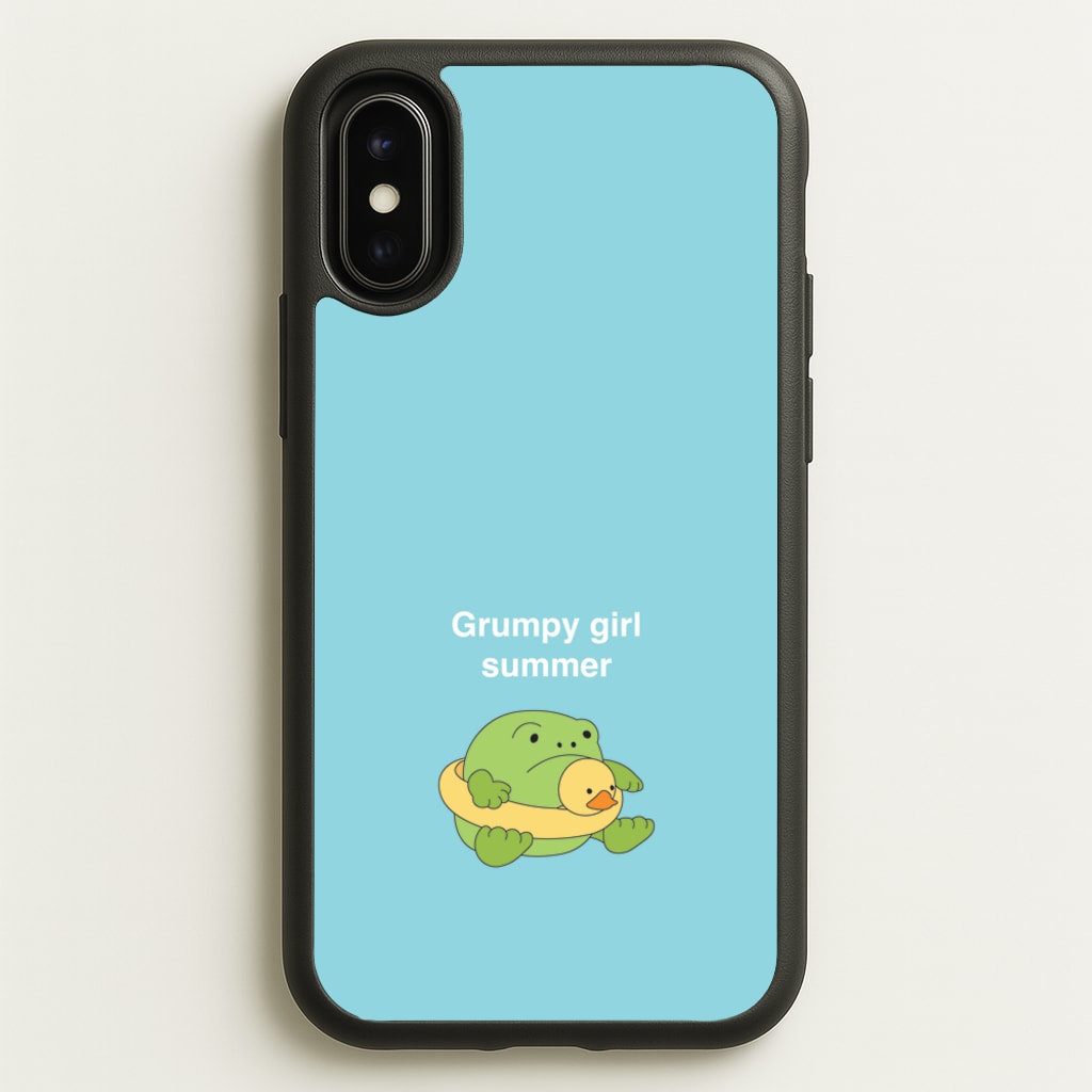 Grumpy Girl Summer - Plushy - Plushy Phone Case for iPhone X / XS