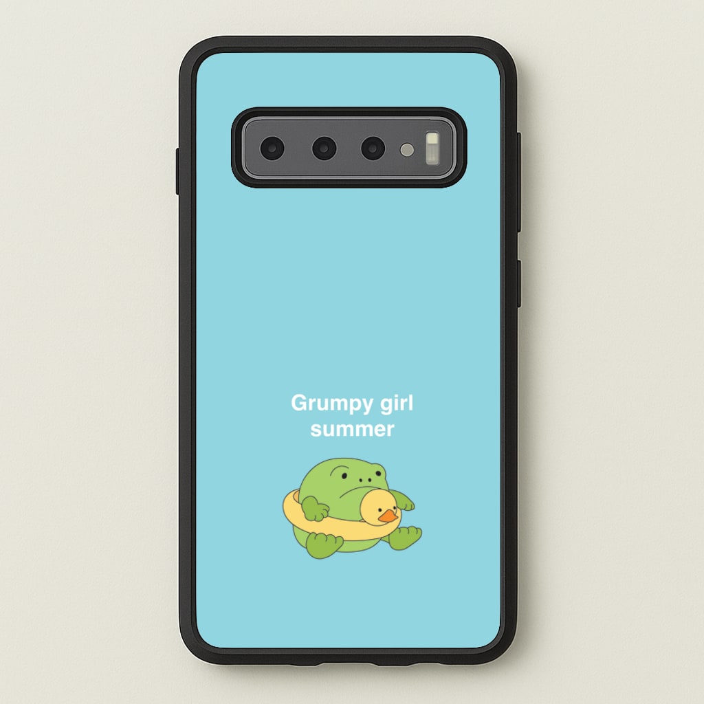 Grumpy Girl Summer - Plushy - Plushy Phone Case for Galaxy S10