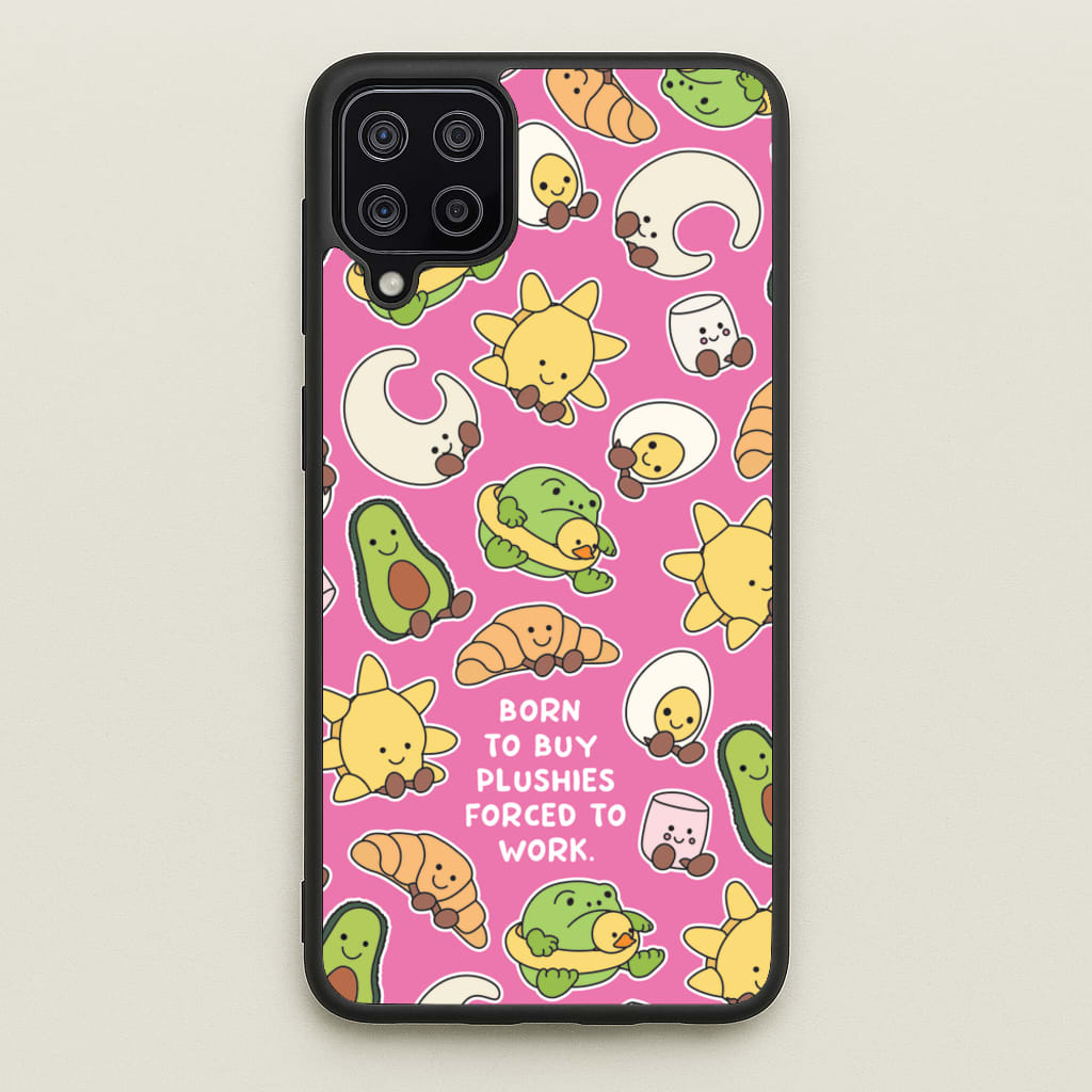Born To Buy Plushy - Plushy Phone Case for Galaxy A12