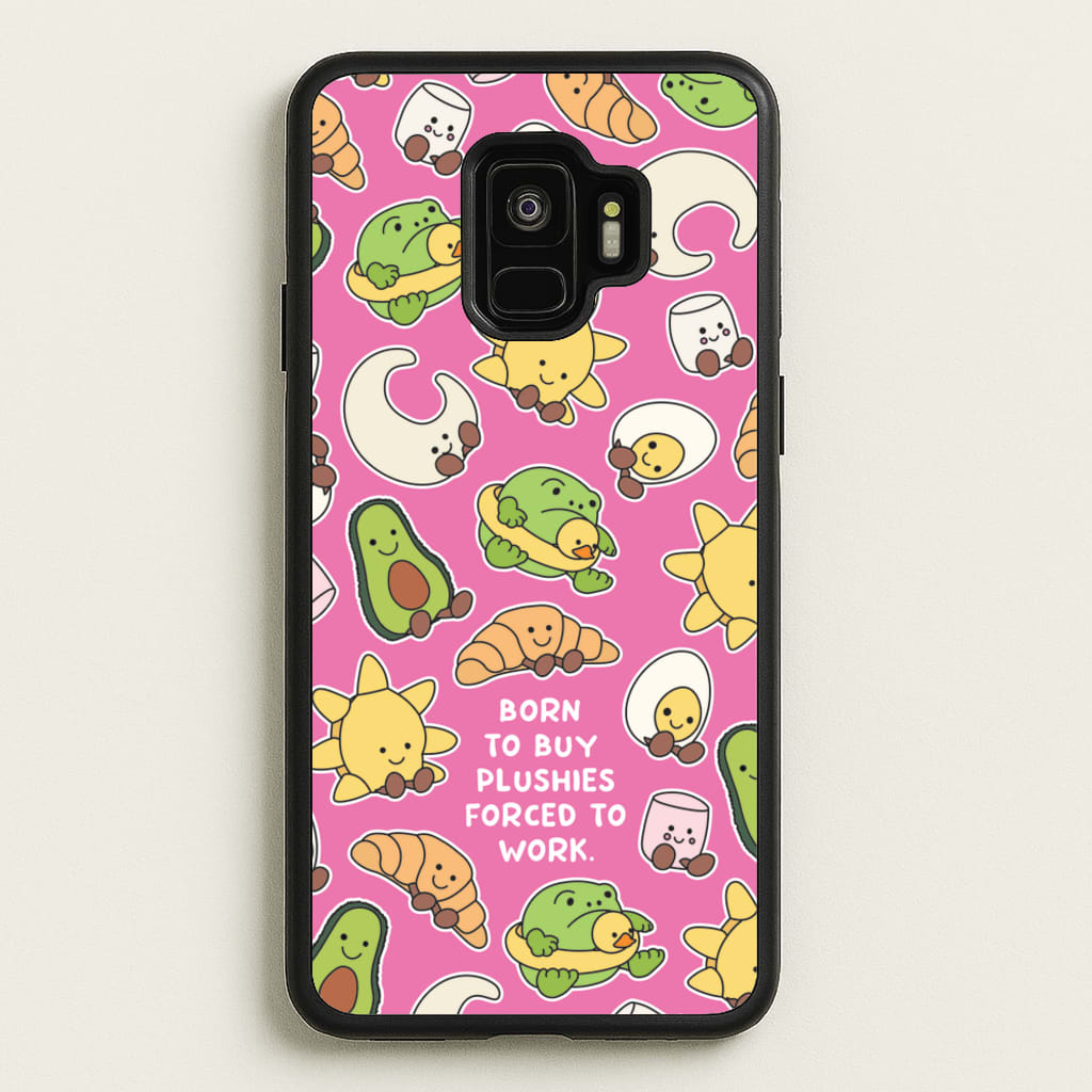 Born To Buy Plushy - Plushy Phone Case for Galaxy S9