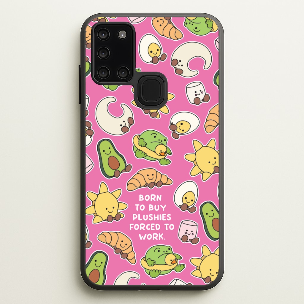 Born To Buy Plushy - Plushy Phone Case for Galaxy A21s