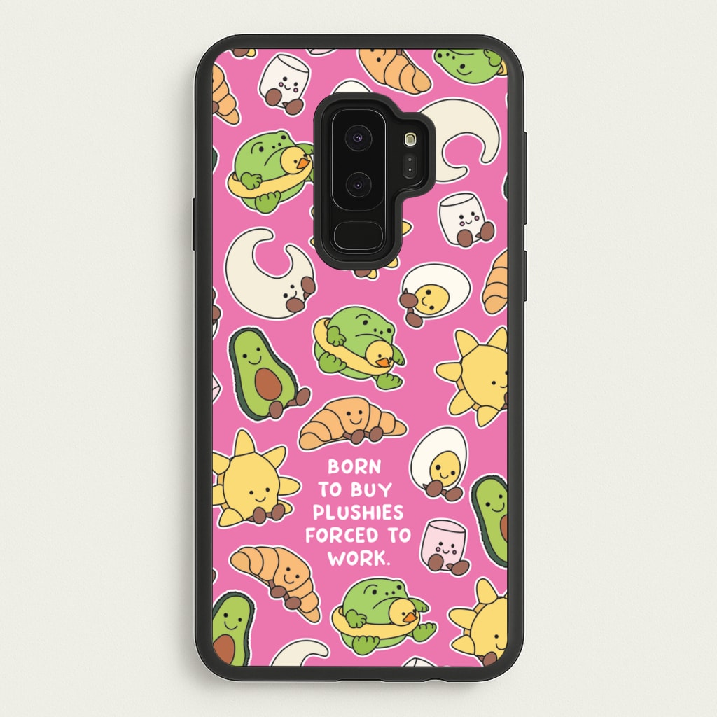 Born To Buy Plushy - Plushy Phone Case for Galaxy S9 Plus