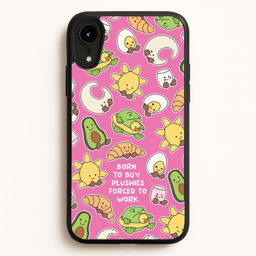 Born To Buy Plushy - Plushy Phone Case for iPhone XR