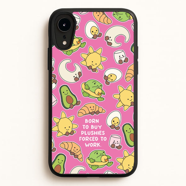 Born To Buy Plushy - Plushy Phone Case for iPhone XR