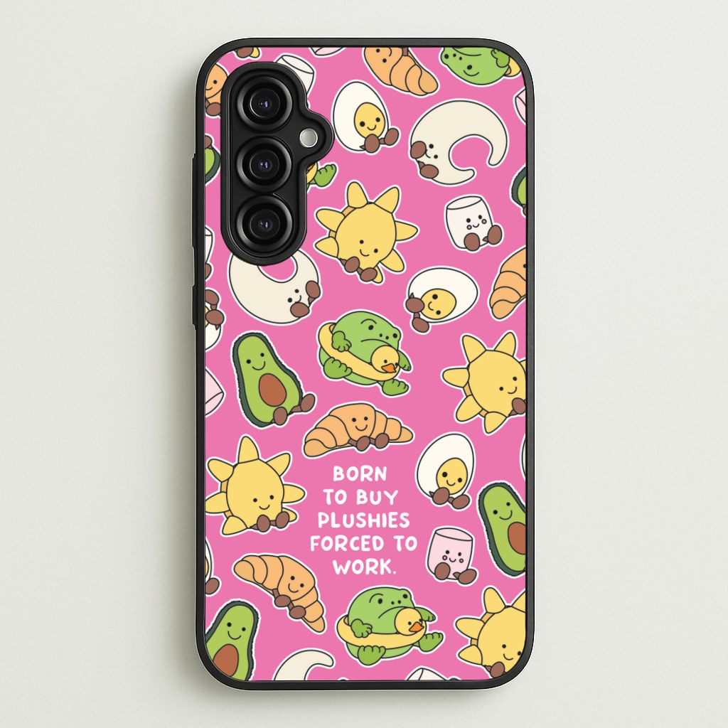 Born To Buy Plushy - Plushy Phone Case for Galaxy A14