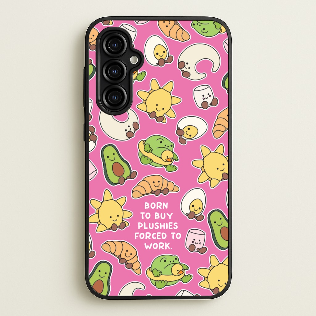 Born To Buy Plushy - Plushy Phone Case for Galaxy A54