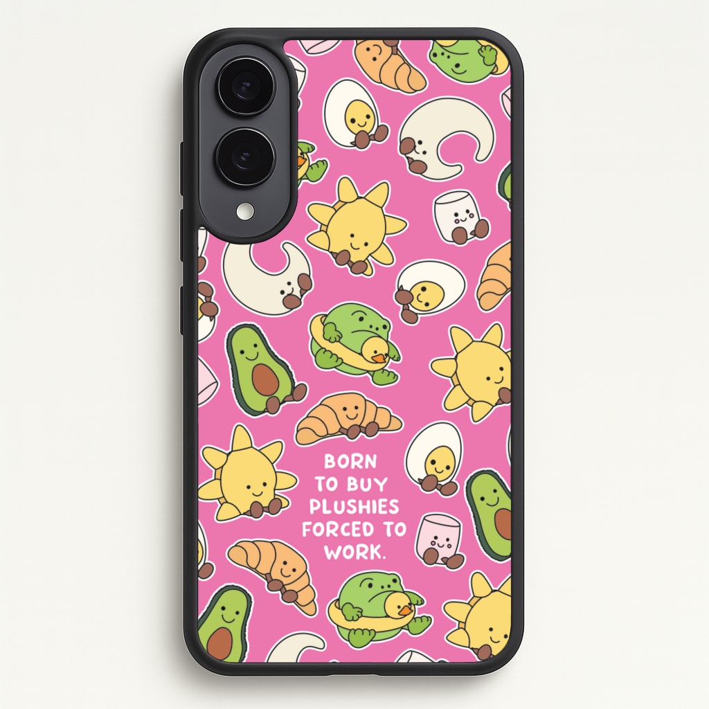 Born To Buy Plushy - Plushy Phone Case for Galaxy S25 Edge