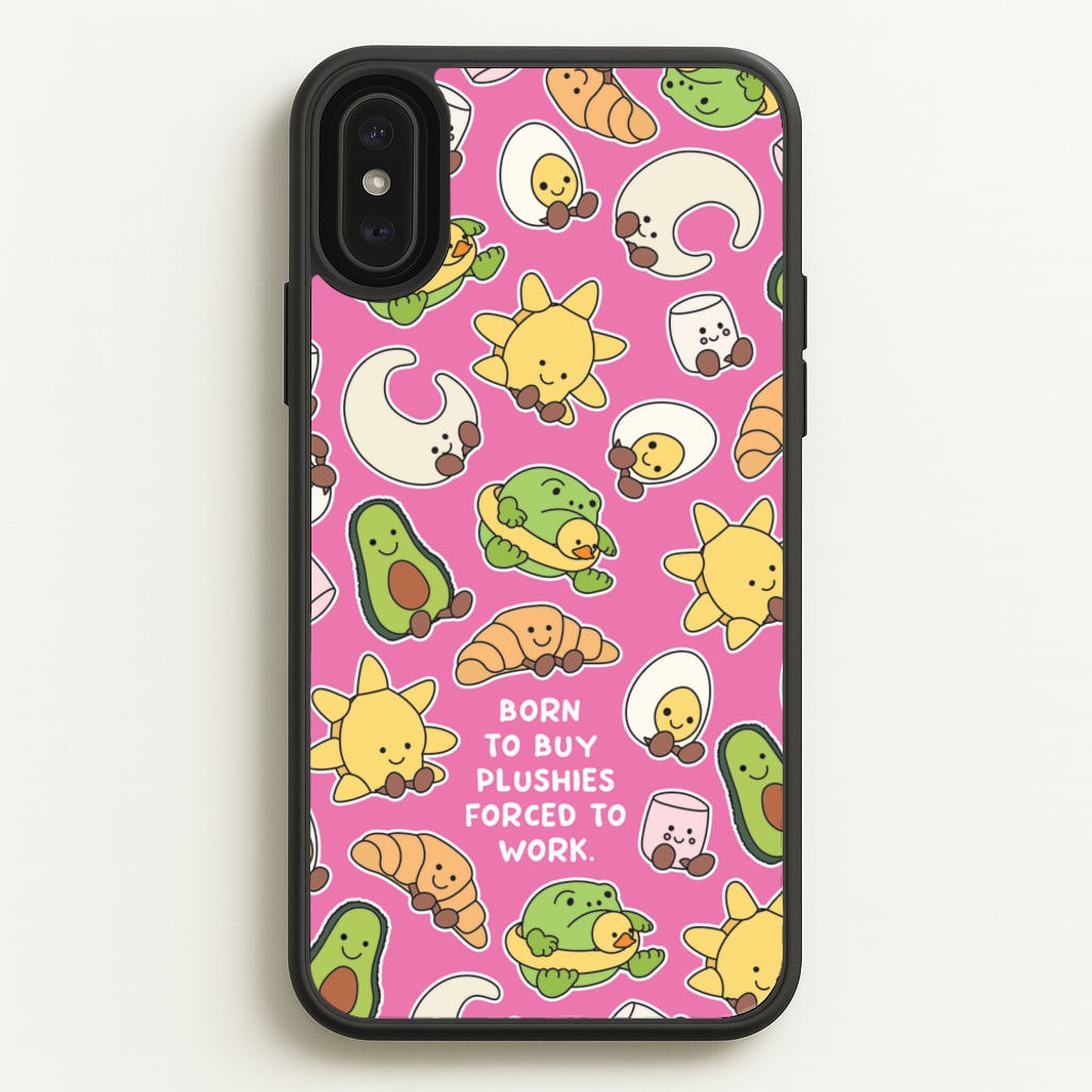 Born To Buy Plushy - Plushy Phone Case for iPhone XS Max