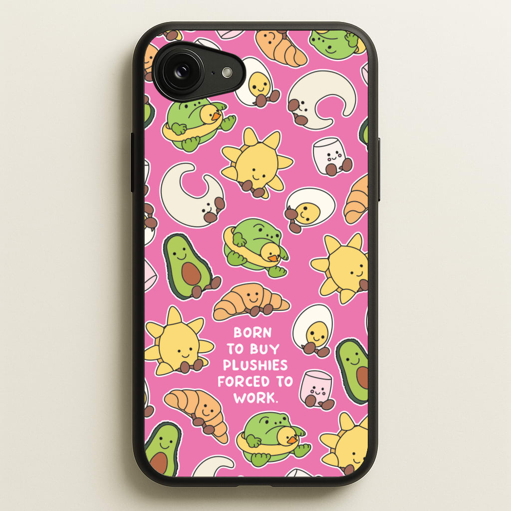 Born To Buy Plushy - Plushy Phone Case for iPhone 16e