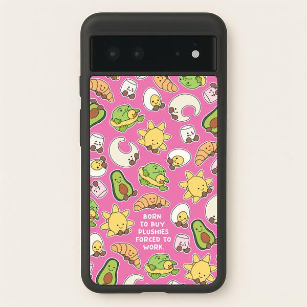 Born To Buy Plushy - Plushy Phone Case for Google Pixel 6