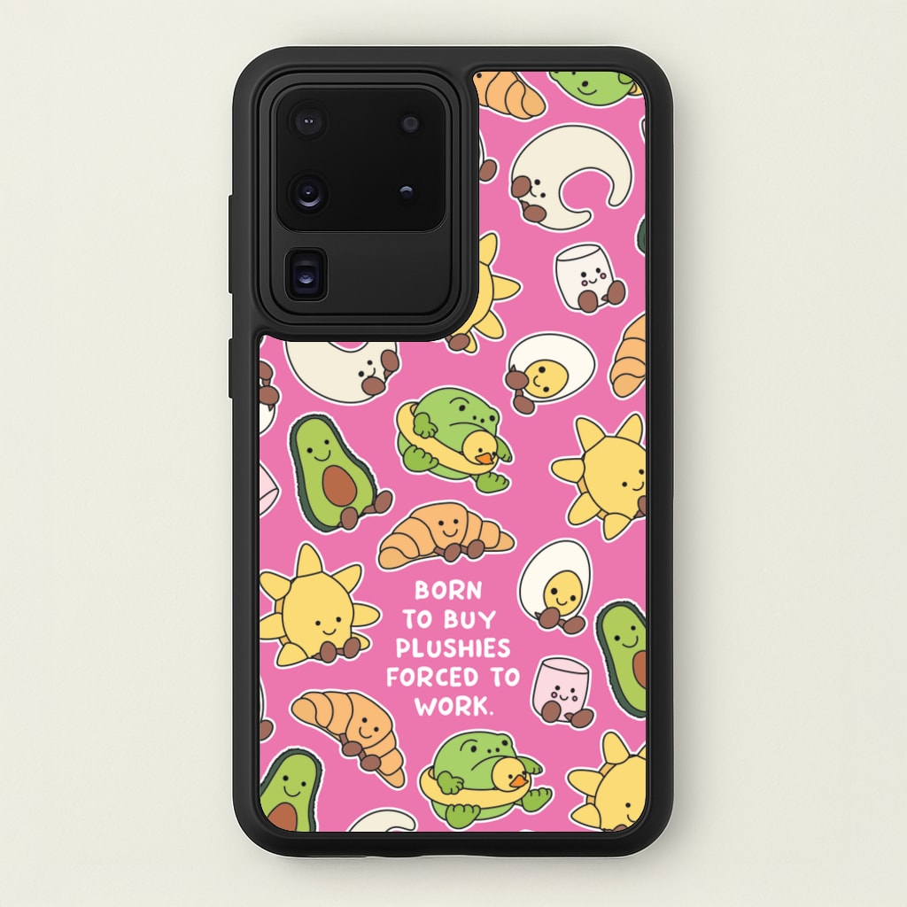 Born To Buy Plushy - Plushy Phone Case for Galaxy S20 Ultra
