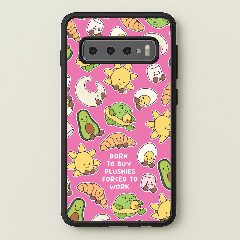 Born To Buy Plushy - Plushy Phone Case for Galaxy S10