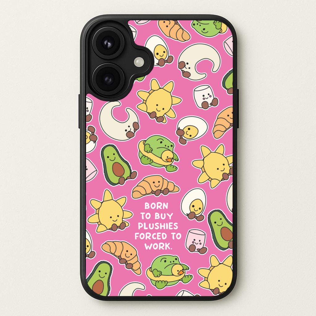 Born To Buy Plushy Phone Case for iPhone 17