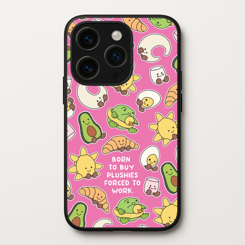 Born To Buy Plushy - Plushy Phone Case for iPhone 14 Pro