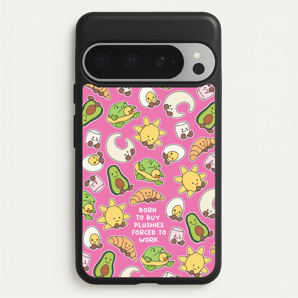 Born To Buy Plushy - Plushy Phone Case for Google Pixel 9 Pro XL