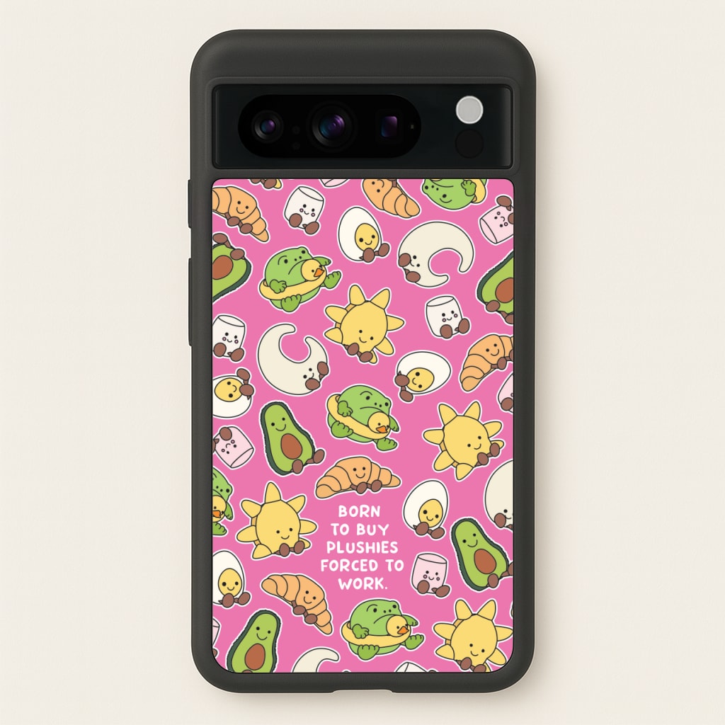 Born To Buy Plushy - Plushy Phone Case for Google Pixel 8 Pro