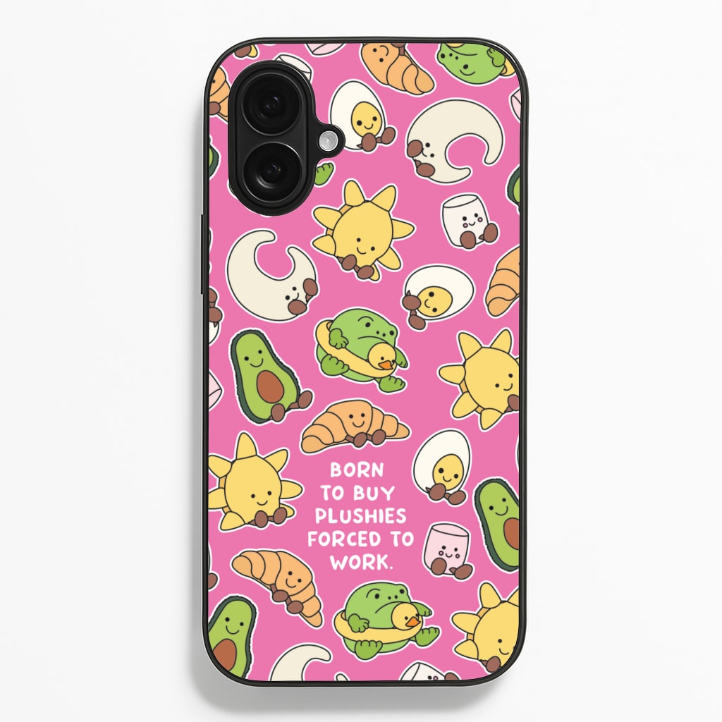 Born To Buy Plushy - Plushy Phone Case for iPhone 16 Plus