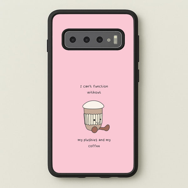 Coffee - Plushy - Plushy Phone Case for Galaxy S10 Plus