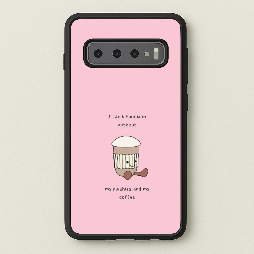 Coffee - Plushy - Plushy Phone Case for Galaxy S10 Plus