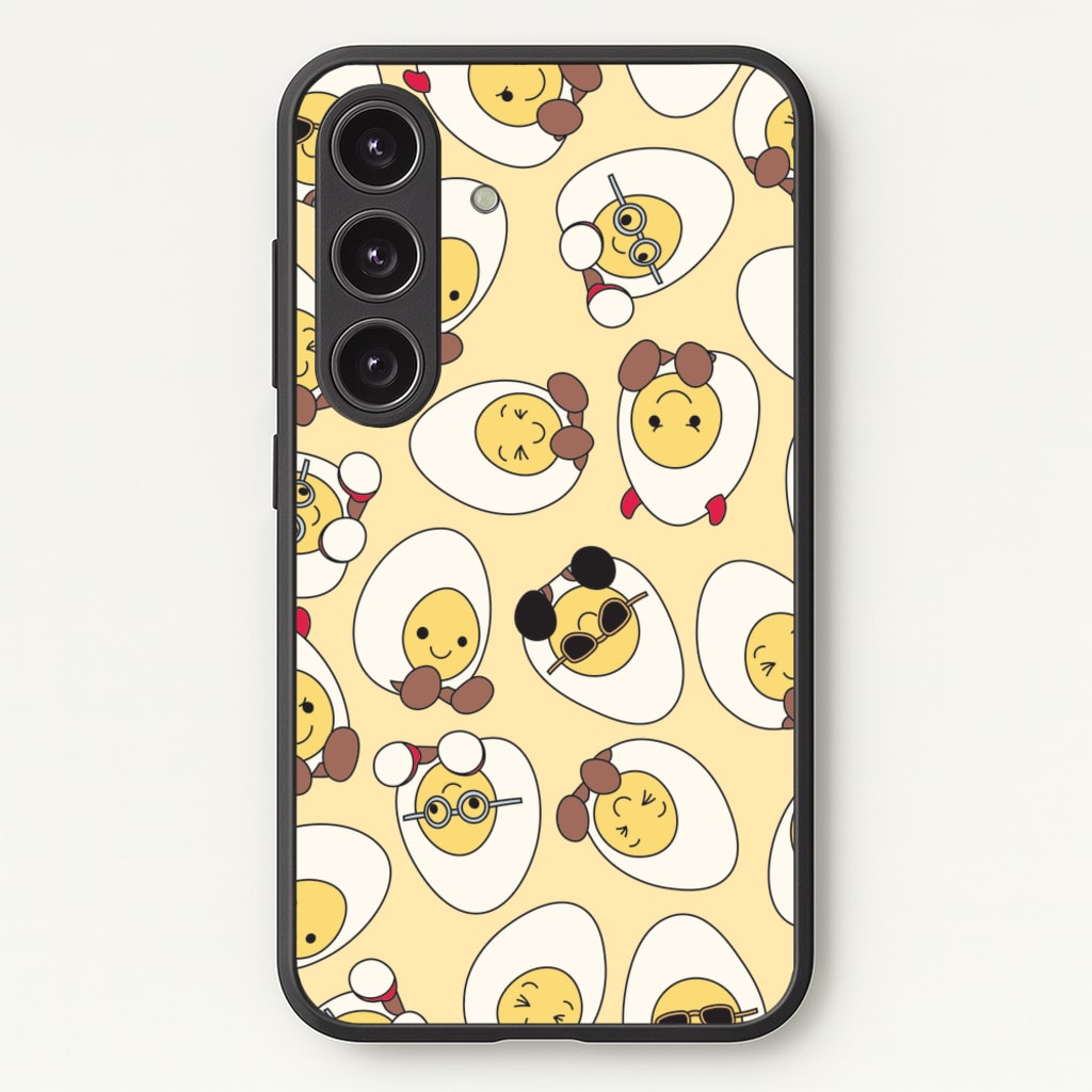 Egg Pattern - Plushy - Plushy Phone Case for Galaxy S25