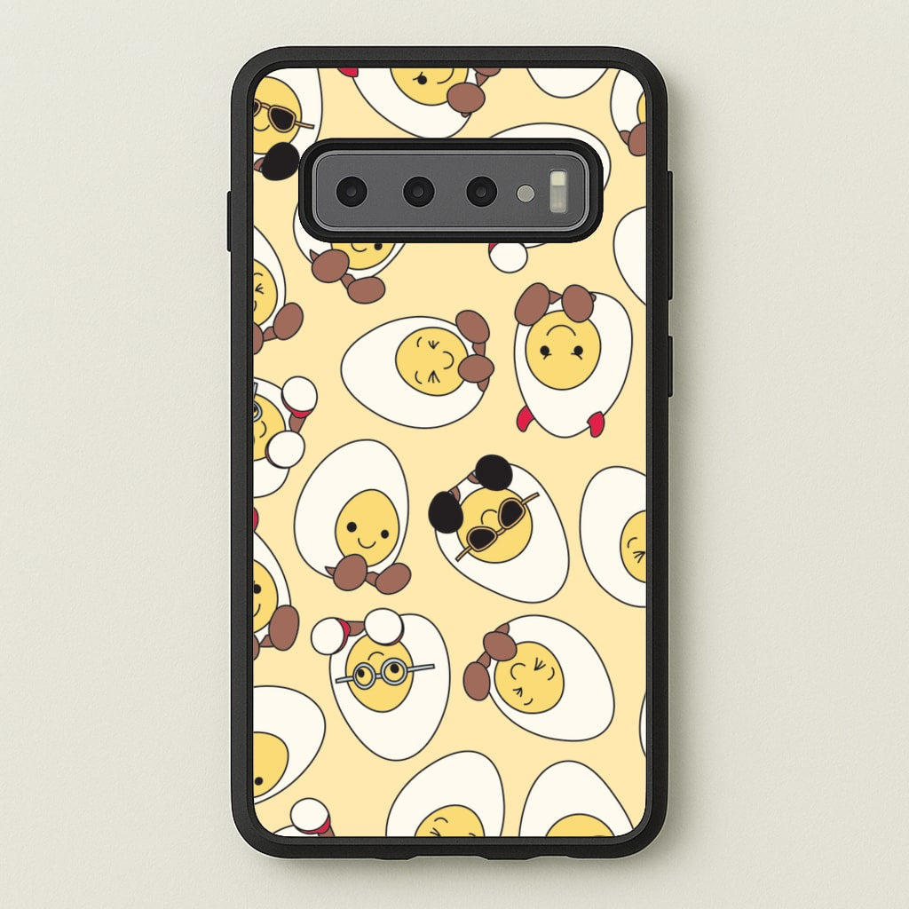 Egg Pattern - Plushy - Plushy Phone Case for Galaxy S10 Plus