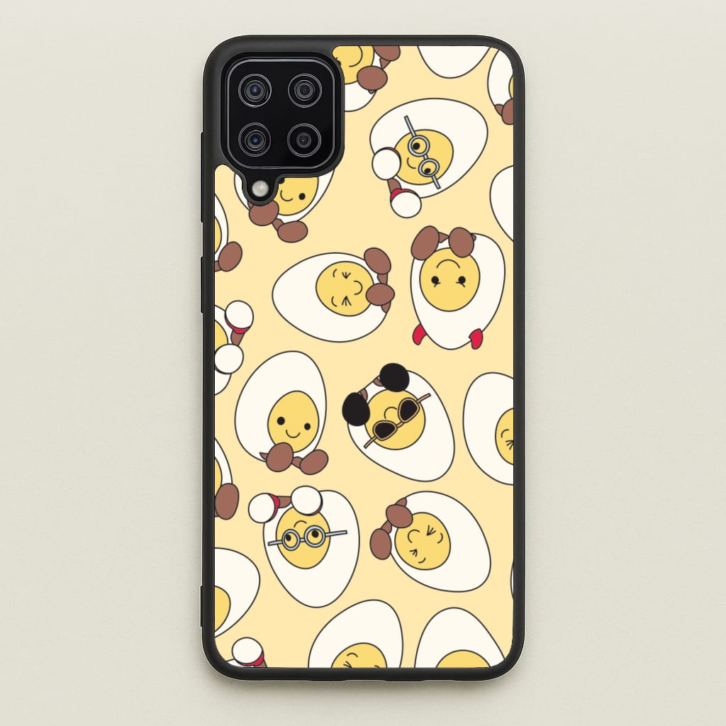 Egg Pattern - Plushy - Plushy Phone Case for Galaxy A12
