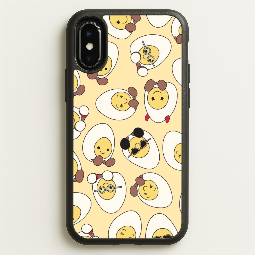 Egg Pattern - Plushy - Plushy Phone Case for iPhone X / XS