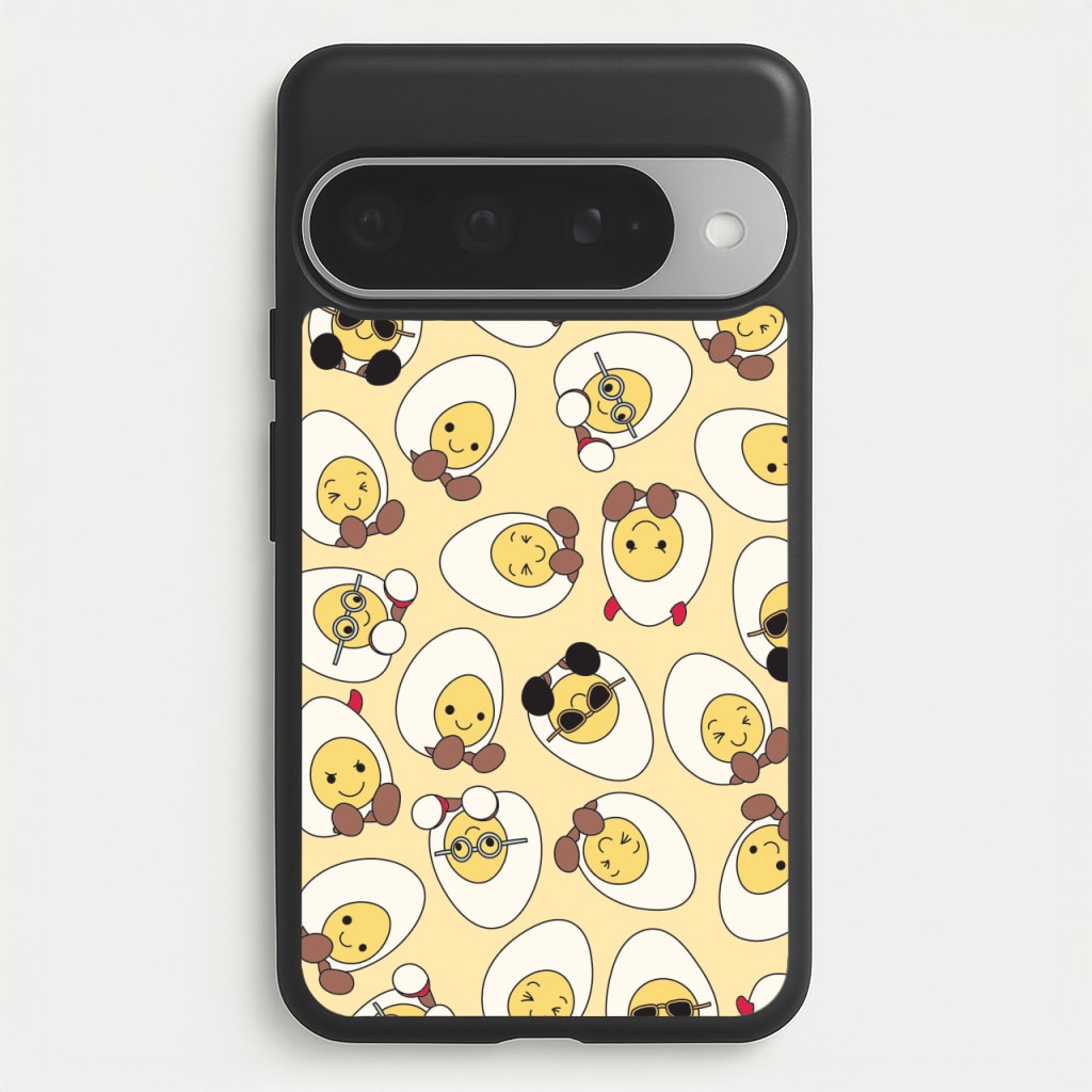 Egg Pattern - Plushy Phone Case for Google Pixel 10 Pro XL