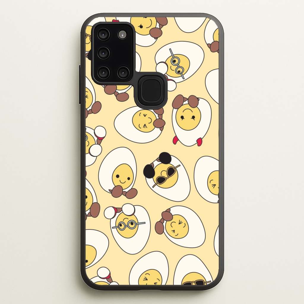 Egg Pattern - Plushy - Plushy Phone Case for Galaxy A21s