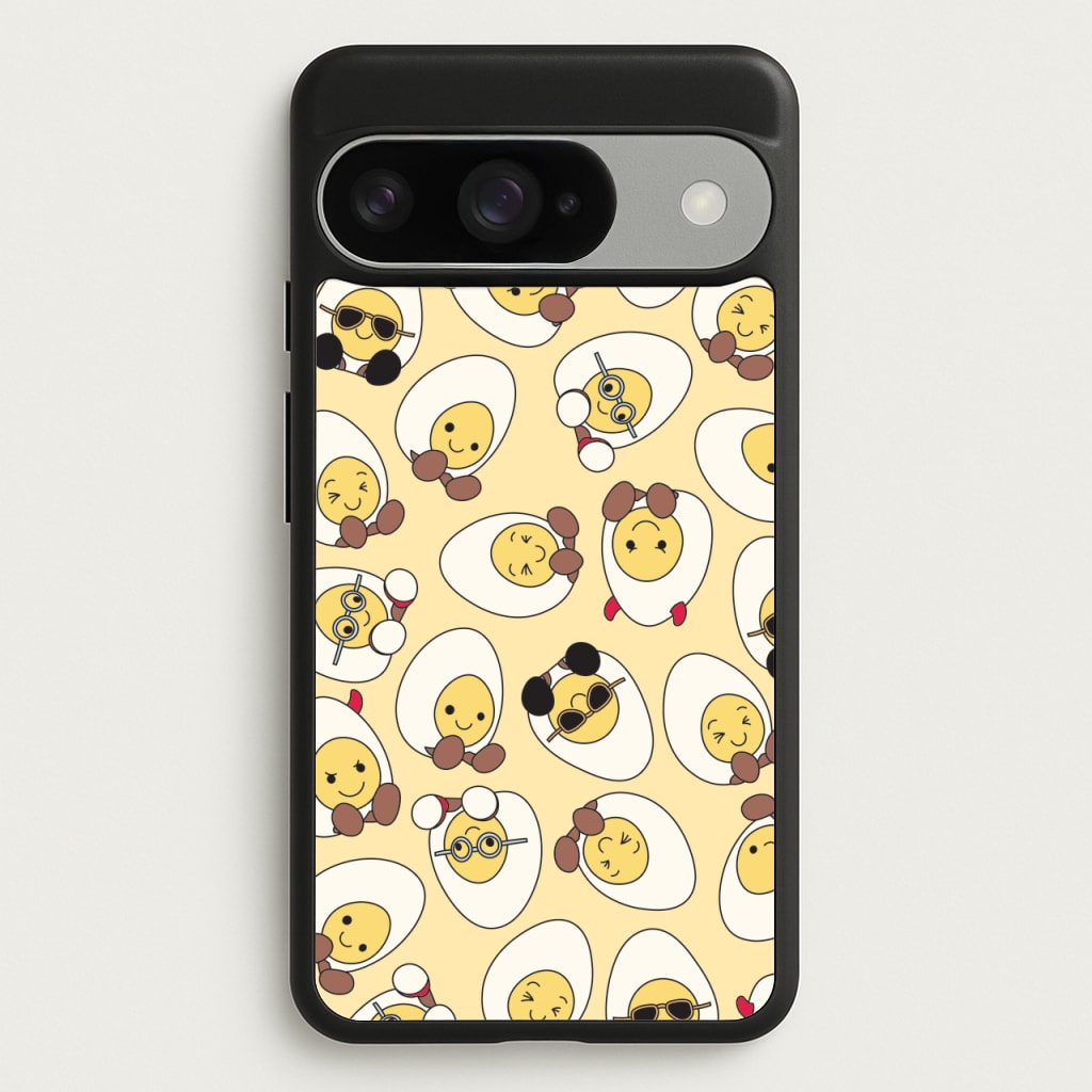 Egg Pattern - Plushy Phone Case for Google Pixel 10 / 10 Pro