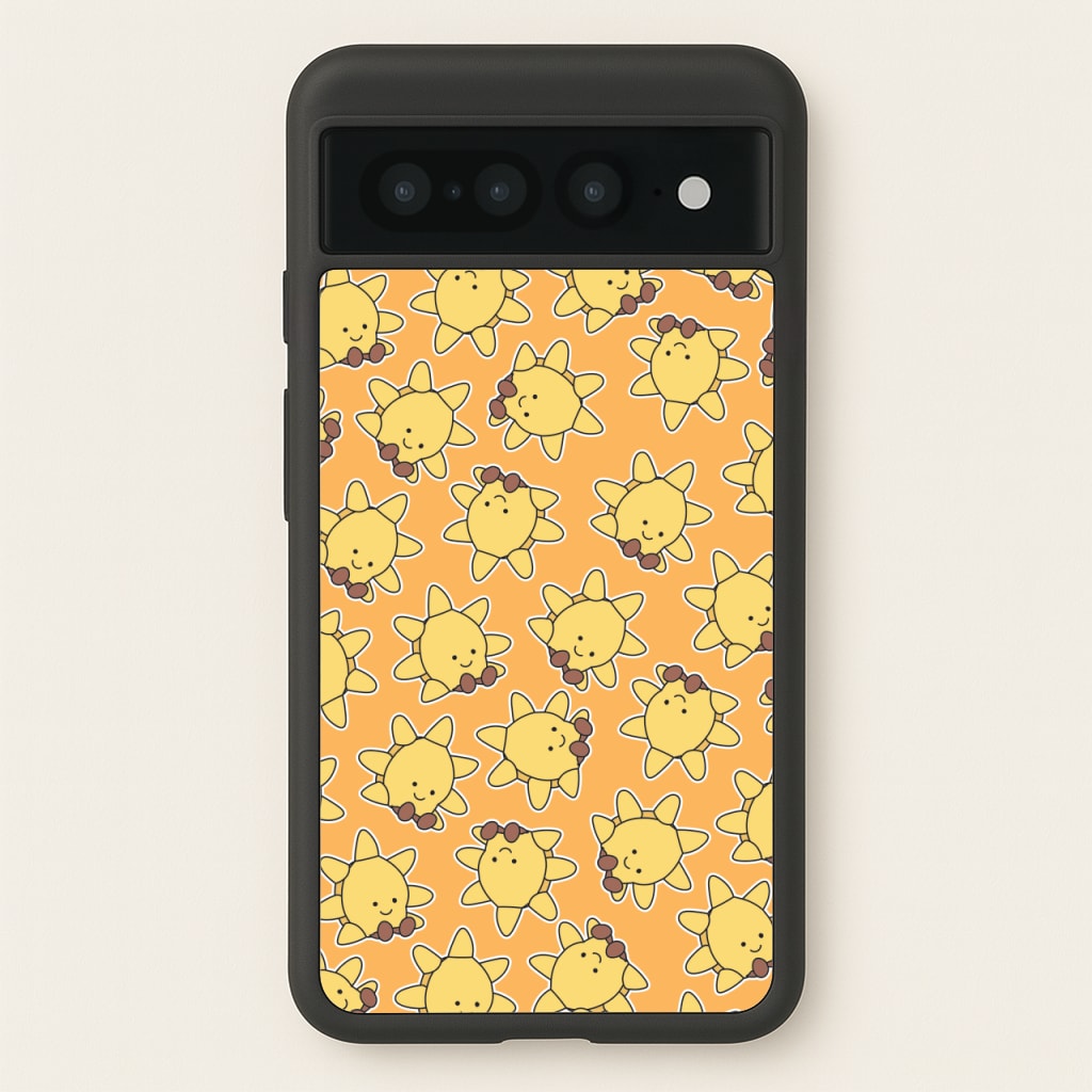 Sun Pattern - Plushy - Plushy Phone Case for Google Pixel 7 Pro