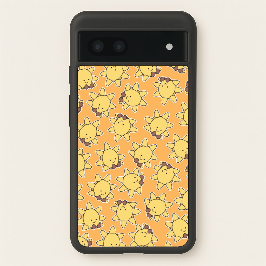 Sun Pattern - Plushy - Plushy Phone Case for Google Pixel 6a