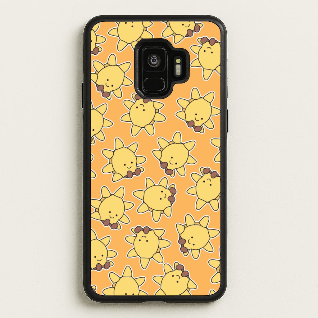 Sun Pattern - Plushy - Plushy Phone Case for Galaxy S9