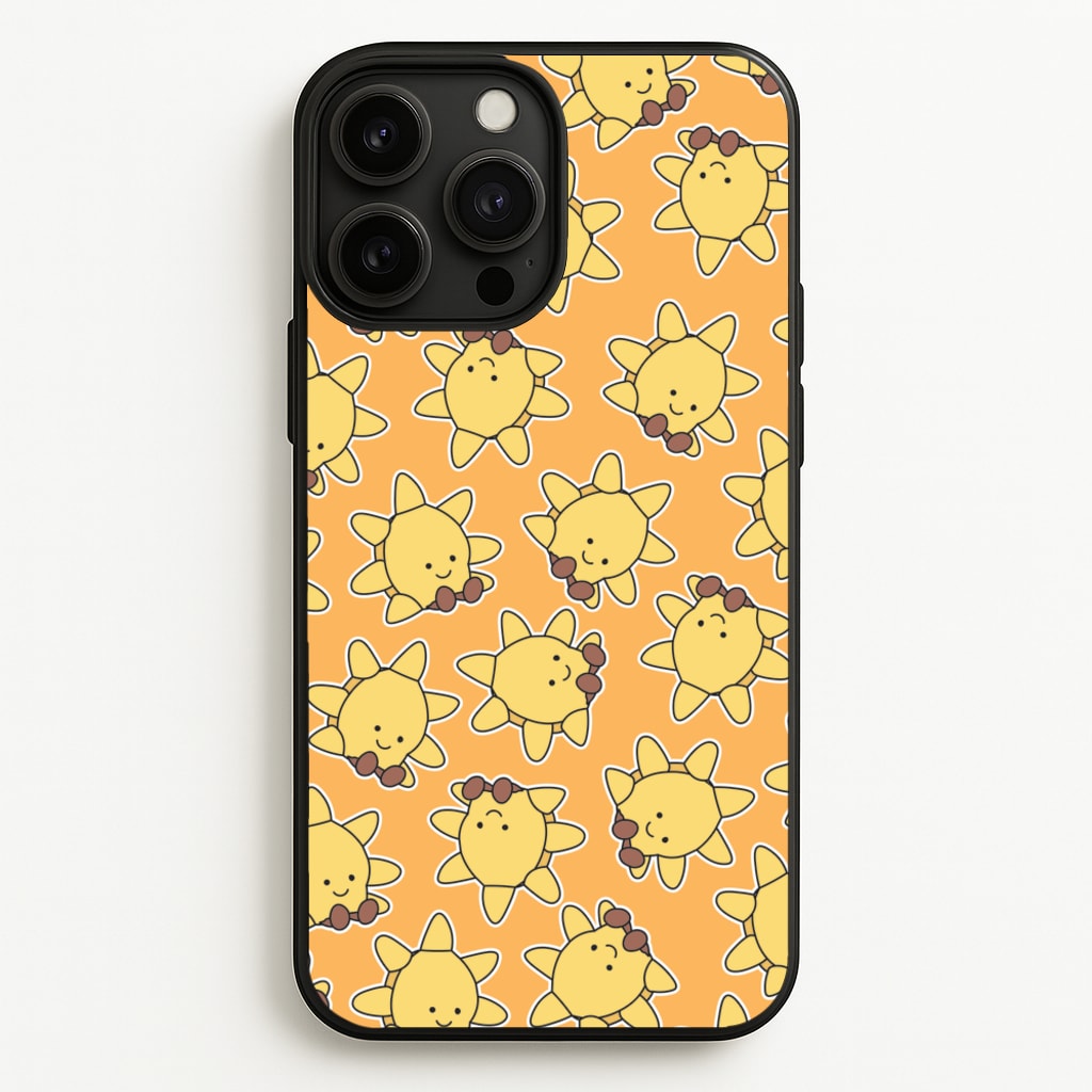 Sun Pattern - Plushy - Plushy Phone Case for iPhone 13 Pro Max