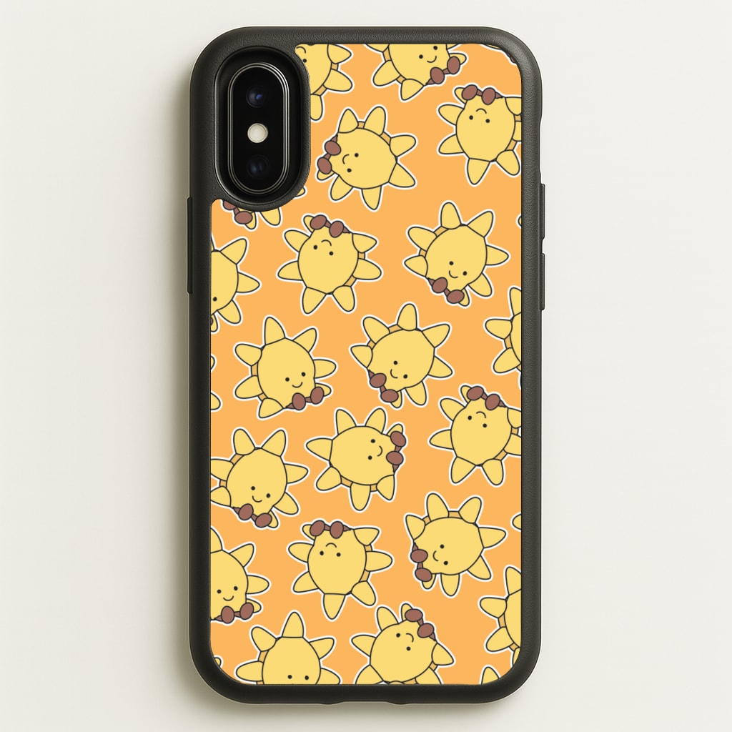 Sun Pattern - Plushy - Plushy Phone Case for iPhone X / XS