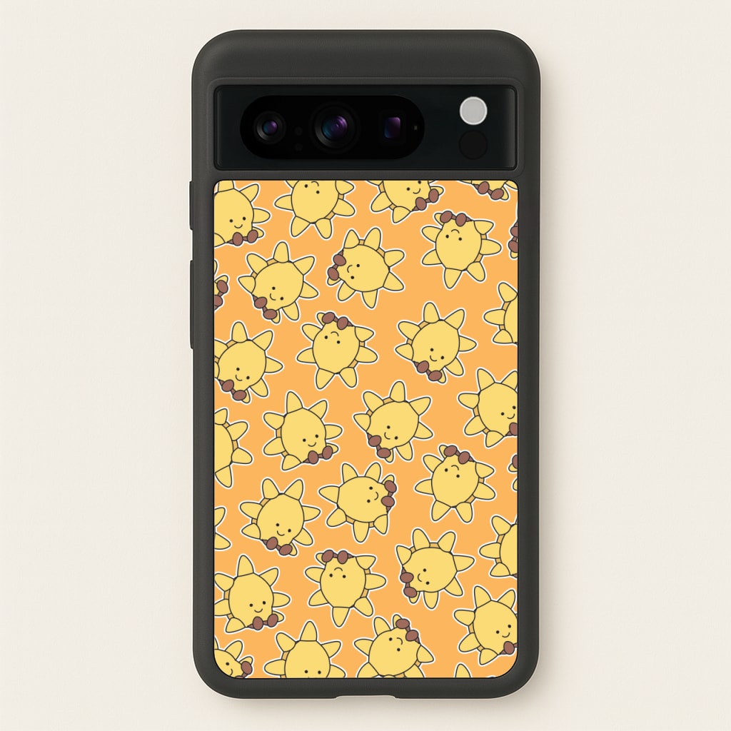 Sun Pattern - Plushy - Plushy Phone Case for Google Pixel 8 Pro