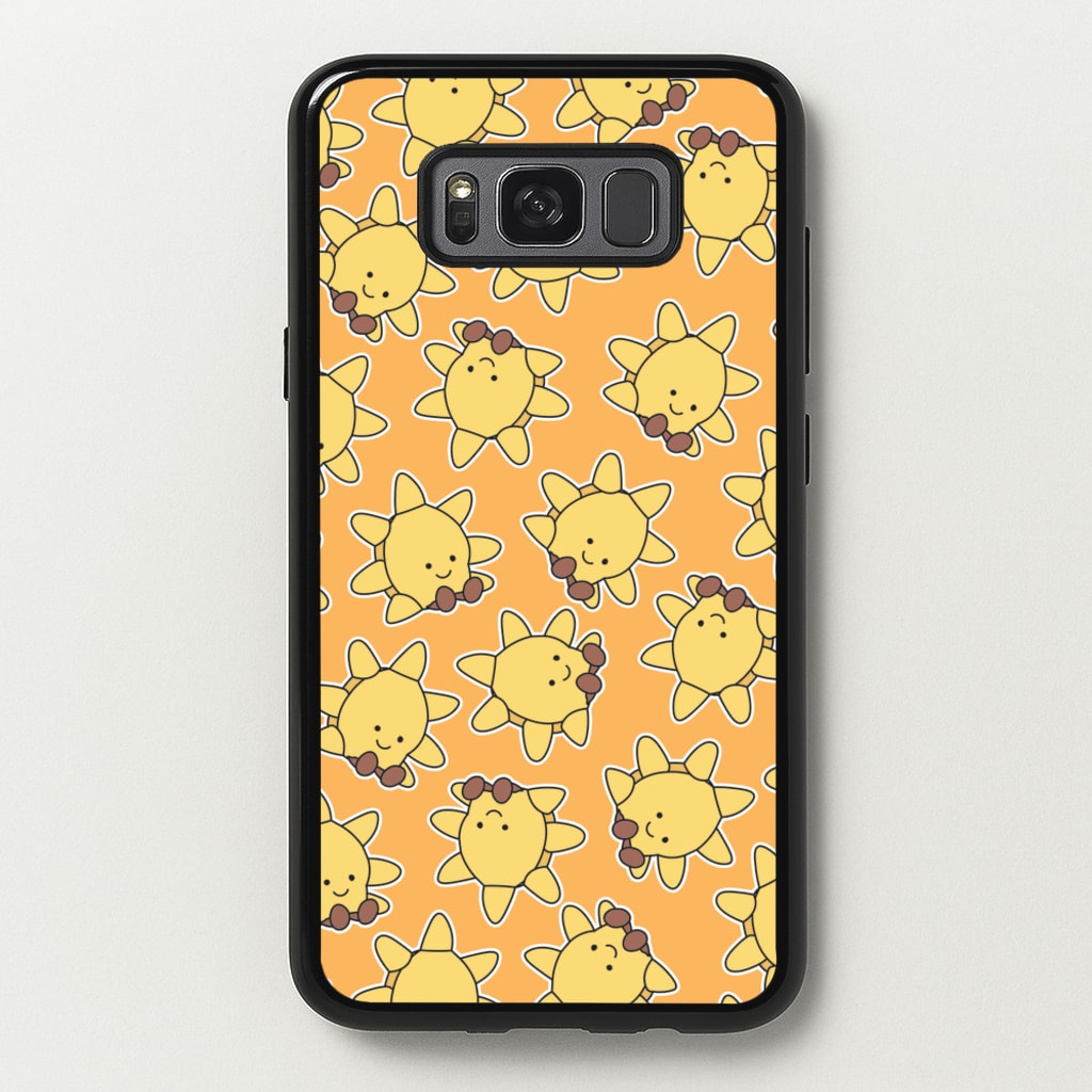 Sun Pattern - Plushy - Plushy Phone Case for Galaxy S8