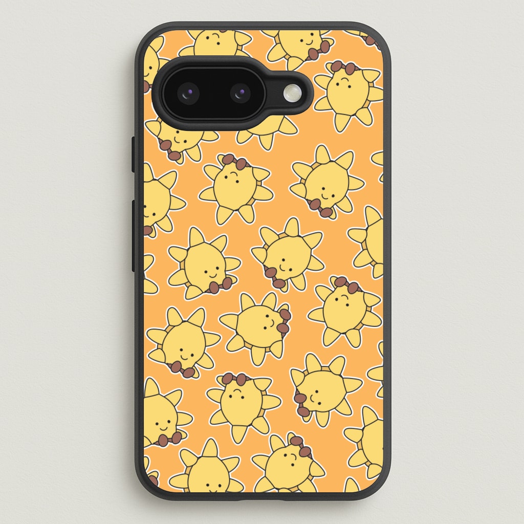 Sun Pattern - Plushy - Plushy Phone Case for Google Pixel 9a