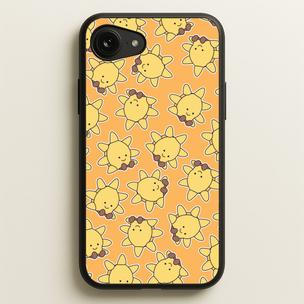 Sun Pattern - Plushy - Plushy Phone Case for iPhone 16e