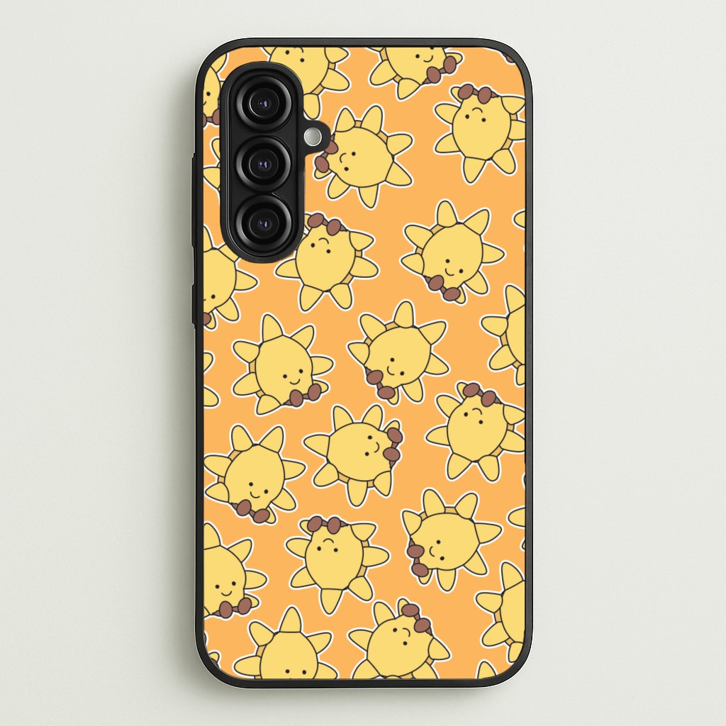 Sun Pattern - Plushy - Plushy Phone Case for Galaxy A16