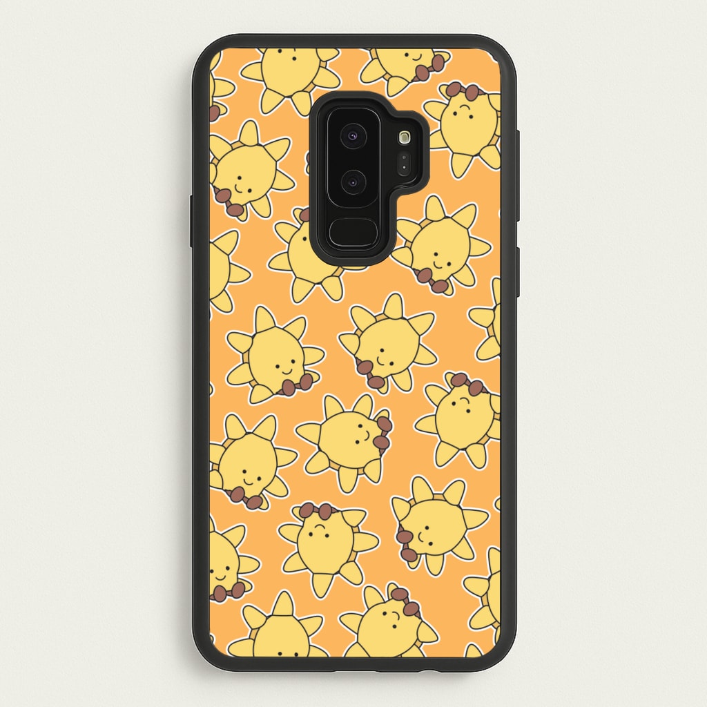 Sun Pattern - Plushy - Plushy Phone Case for Galaxy S9 Plus
