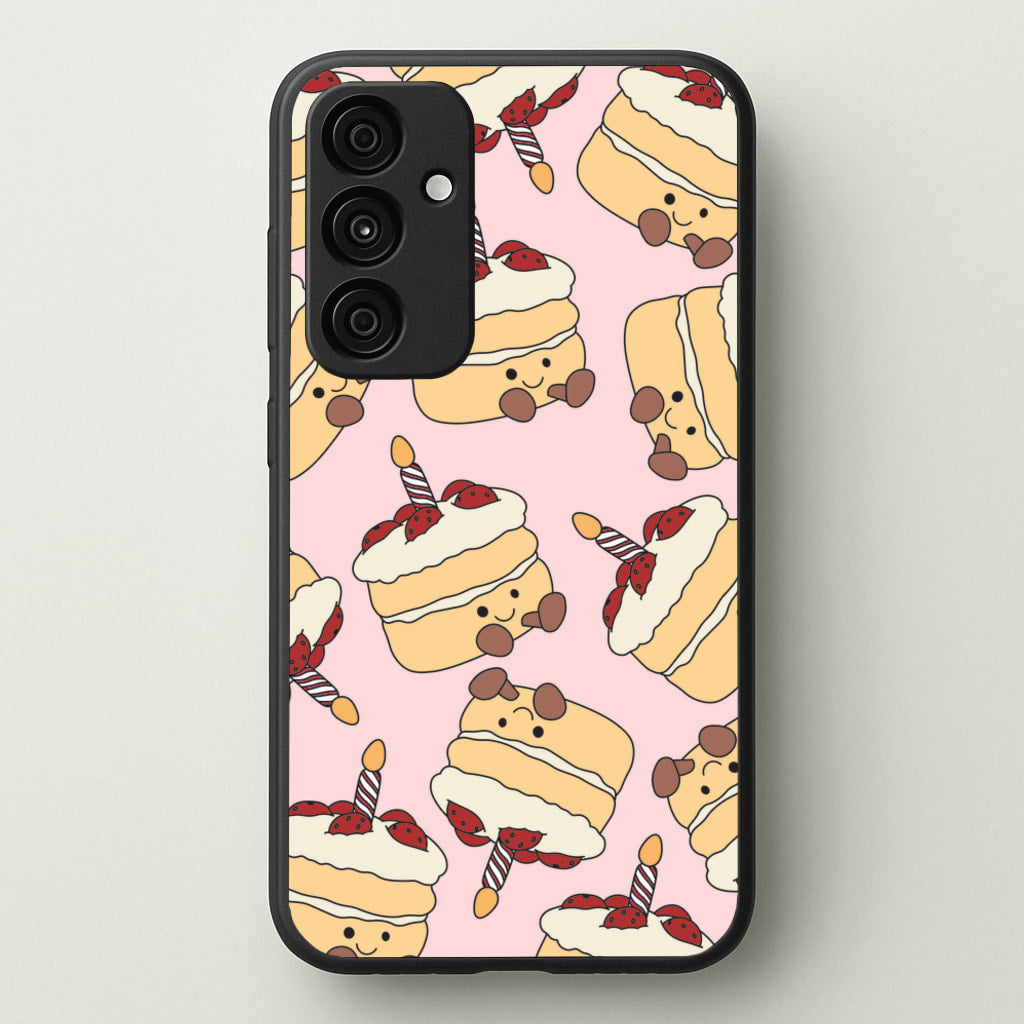 Cake Pattern - Plushy - Plushy Phone Case for Galaxy A55