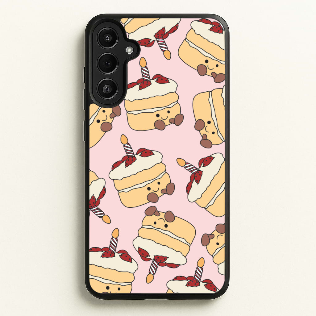 Cake Pattern - Plushy - Plushy Phone Case for Galaxy A36